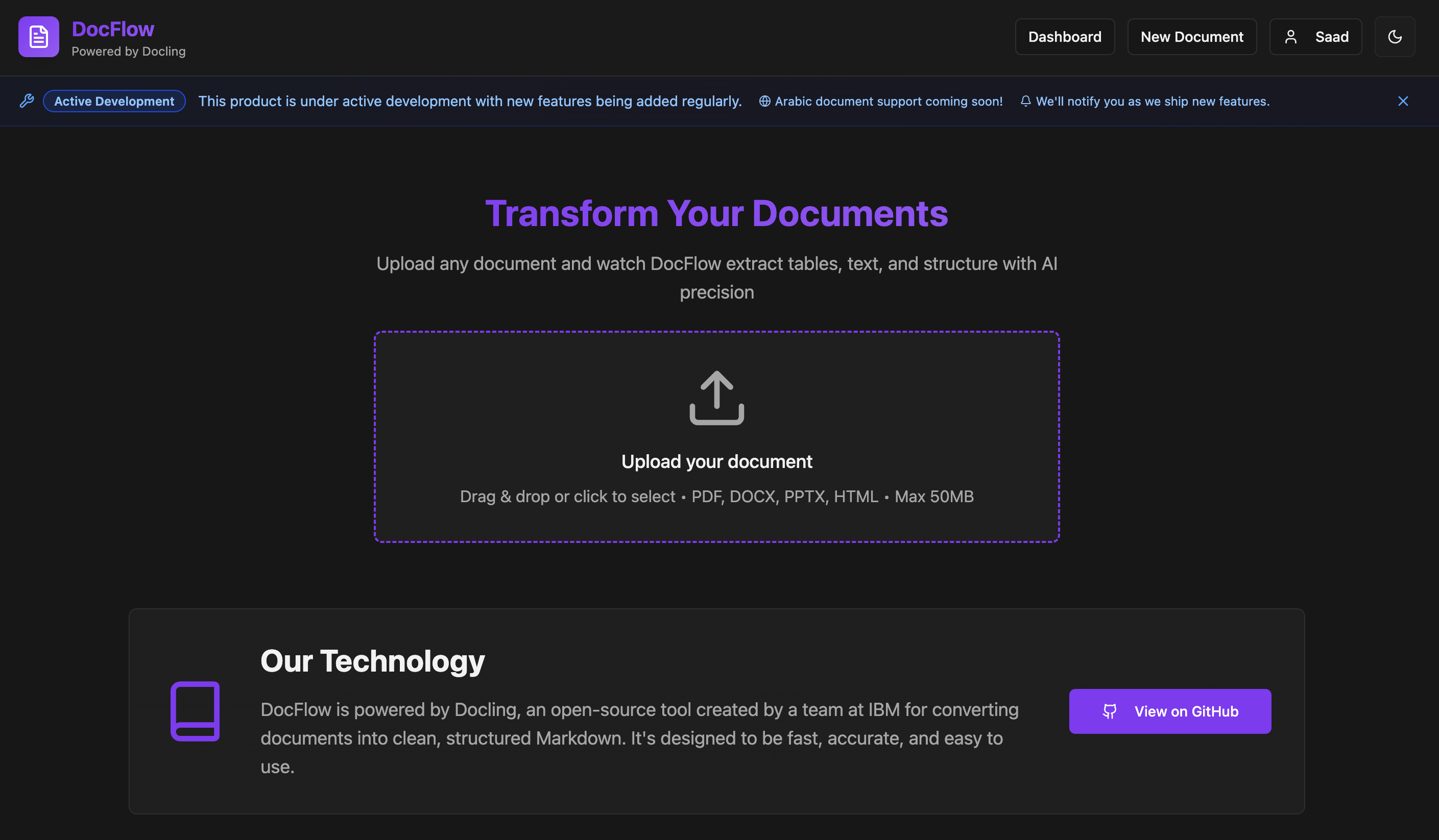 Docflow DocFlow — AI Document Processing: 100+ Languages OCR, RAG Chunking ...
